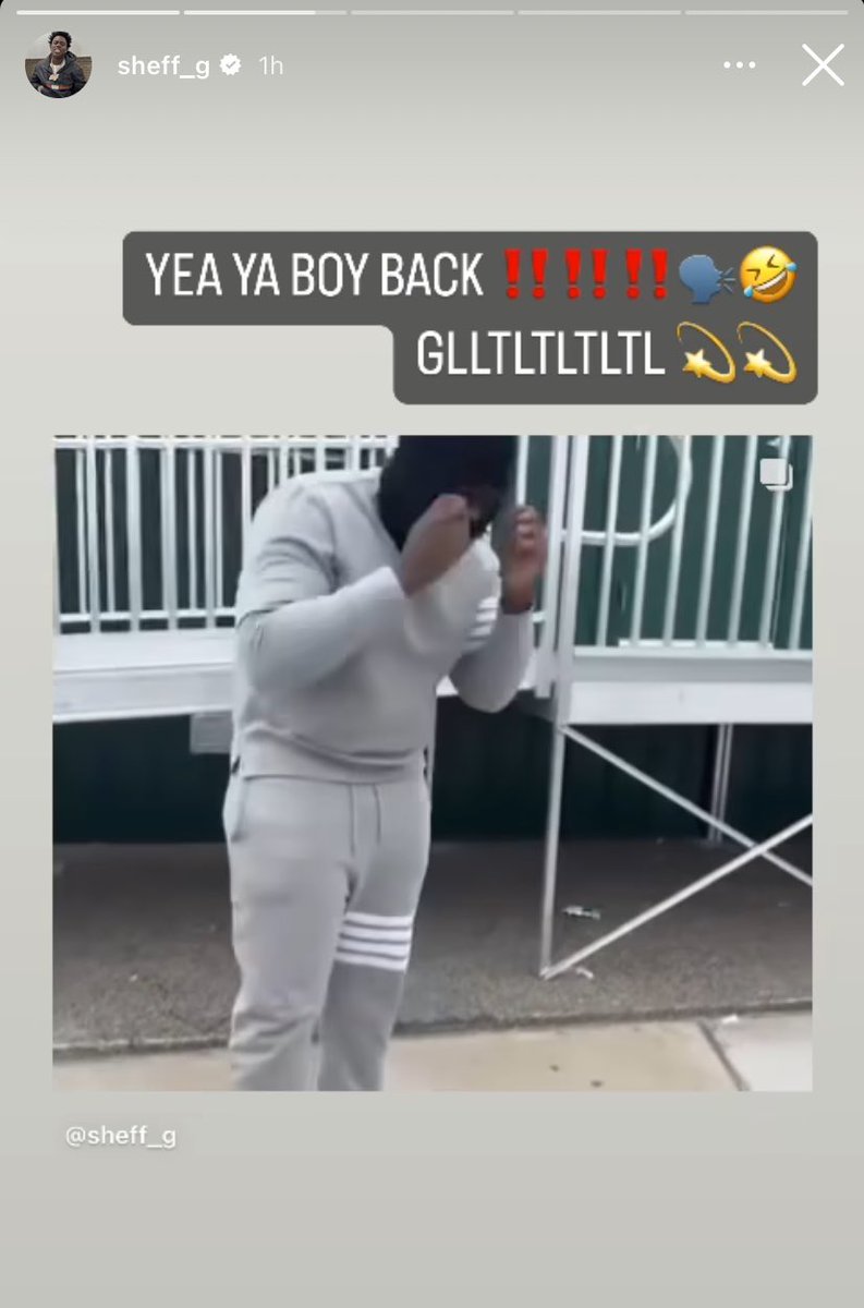 do_bloco7003's tweet photo. 🚨Rapper do Brooklyn Sheff G (M8v3n/Ⓜ️) acaba de sair da prisão após pagar 1,5 Milhão de dólares, Sheff está respondendo uma Rico com toda a sua gangue, mesmo com a fiança ele deve retornar em breve, mas por hora vamos festejar a volta do gordão.
#83GC #ChooK #Crip #Onlyfans https://t.co/dwIkEA4q0i