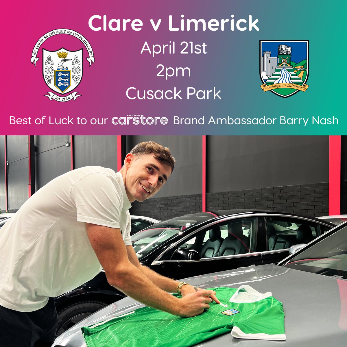 What a win for Carstore Limerick Brand Ambassador Barry Nash & Limerick hurling against Clare today! Some performance from Barry at #4!