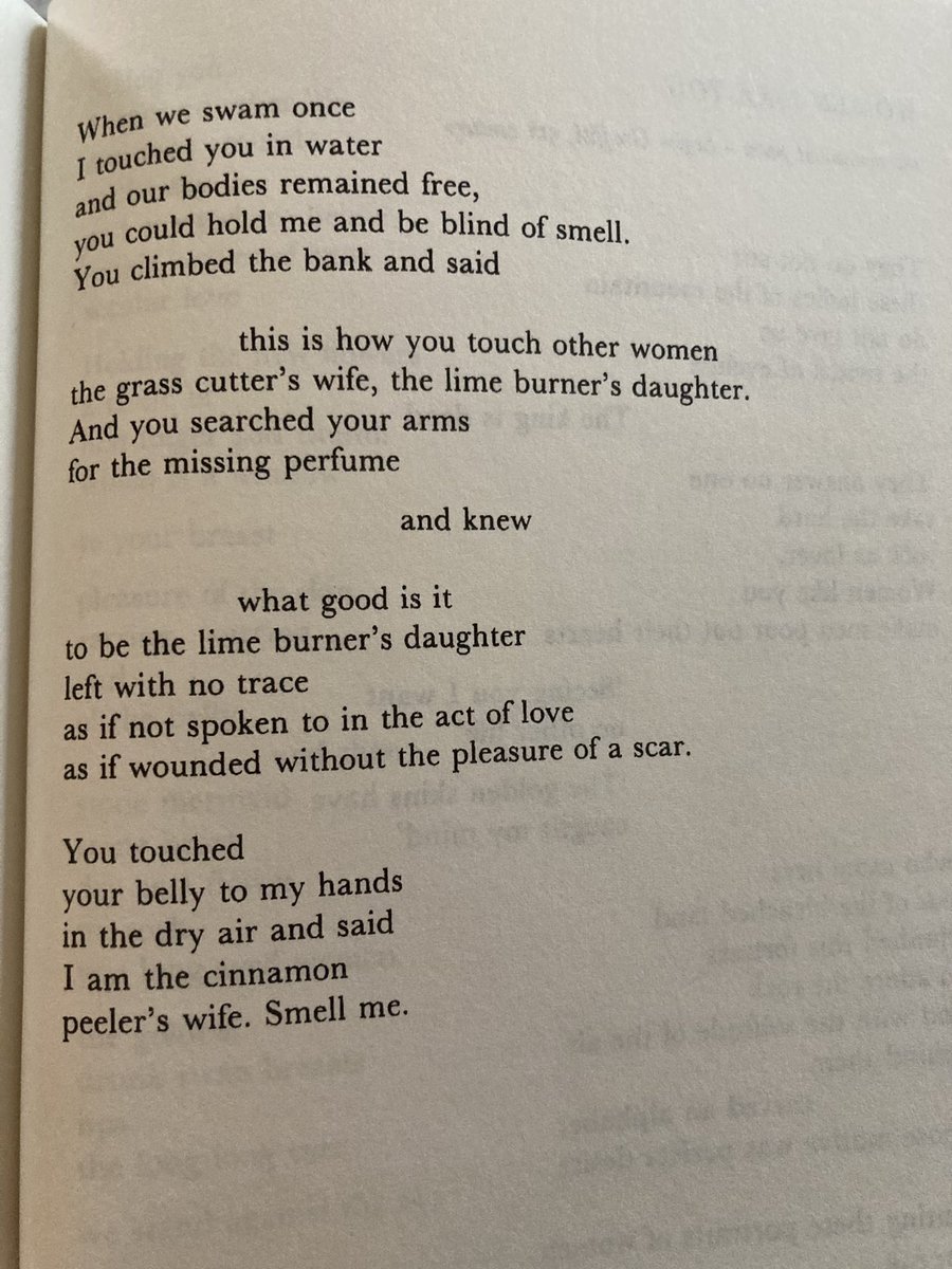 Day 21 is Michael Ondaatje’s poem, “The Cinnamon Peeler.” I love it more than I can even say…for so so so many reasons. #TodaysPoem