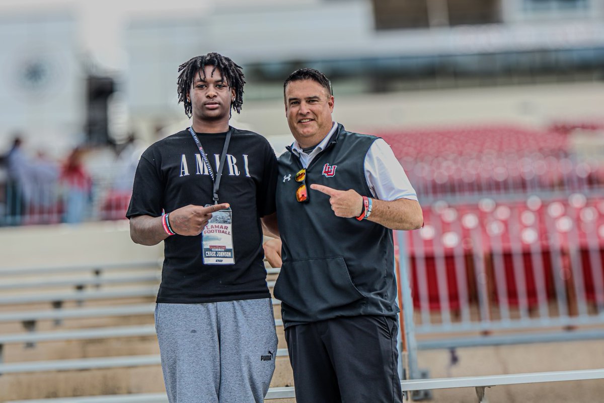 Had a great time visiting!!🔴@LamarFootball @CoachDouglasIII @CoachGipson11 @DavinNelson7 @daingerfieldath