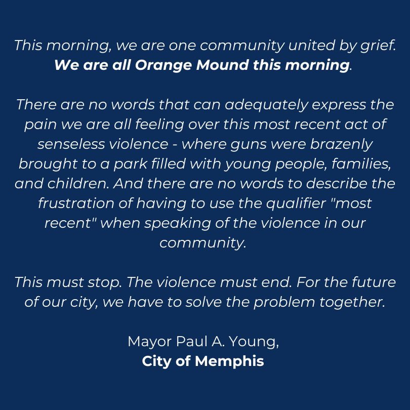 CityOfMemphis's tweet photo. Prayers for our City. https://t.co/SRkJW8slHJ