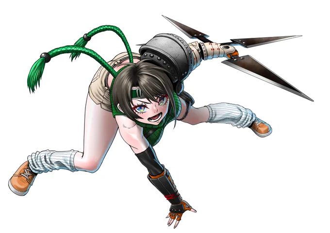 スバルのFFは最高だぜ ユフィがスバルに見えてしゃあないのでユフィ衣装スバル。 #プロテインザスバル