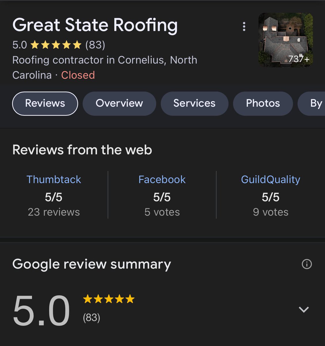 The4thwill's tweet photo. @wxbrad Great State Roofing is a fantastic local vendor. https://t.co/M9oQhJ0BgP