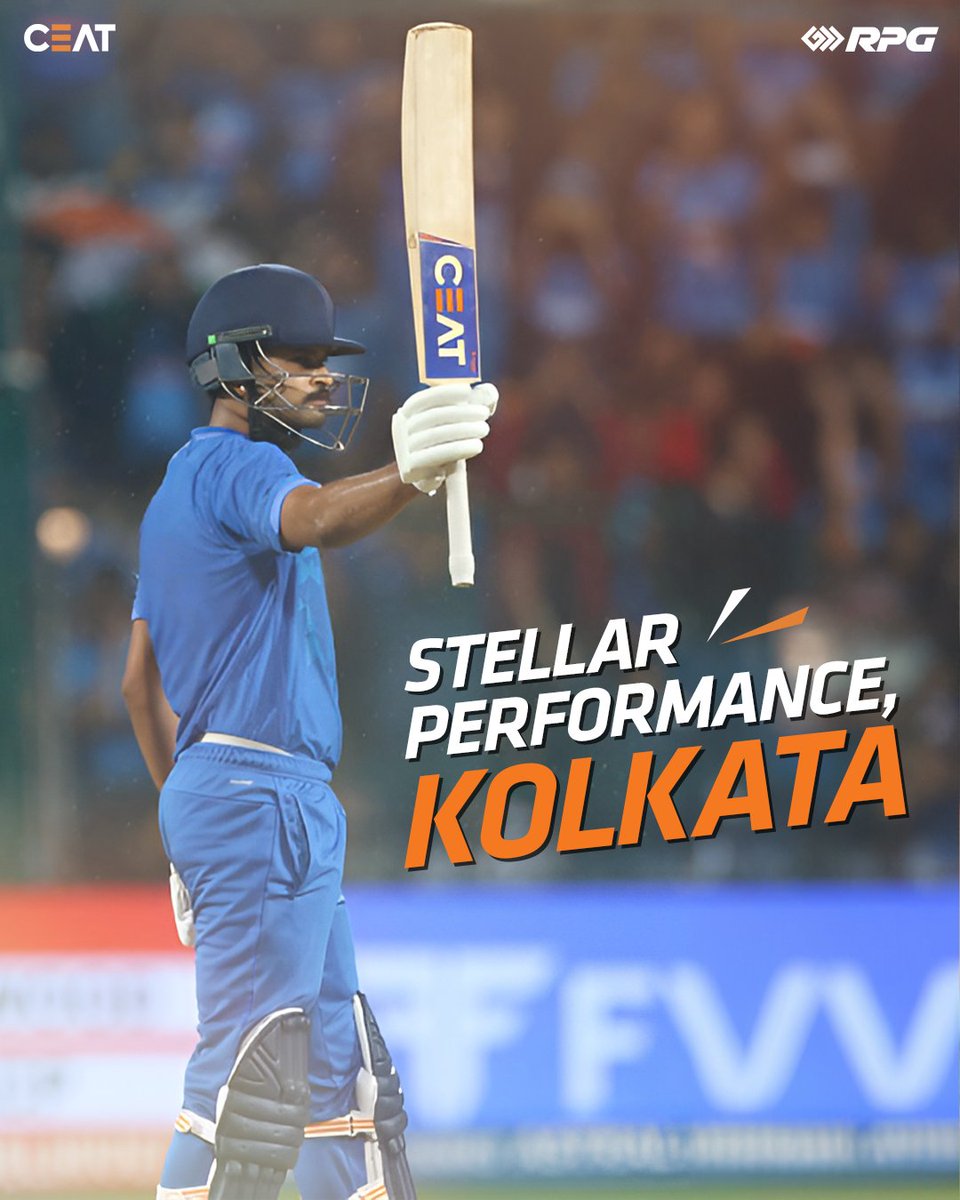 Kolkata celebrates a nail-biting victory today. A complete all round performance by the team.

@ShreyasIyer15

#CEAT #CEATTyres #Victory #Kolkata #Cricket #ShreyasIyer #ThisIsRPG