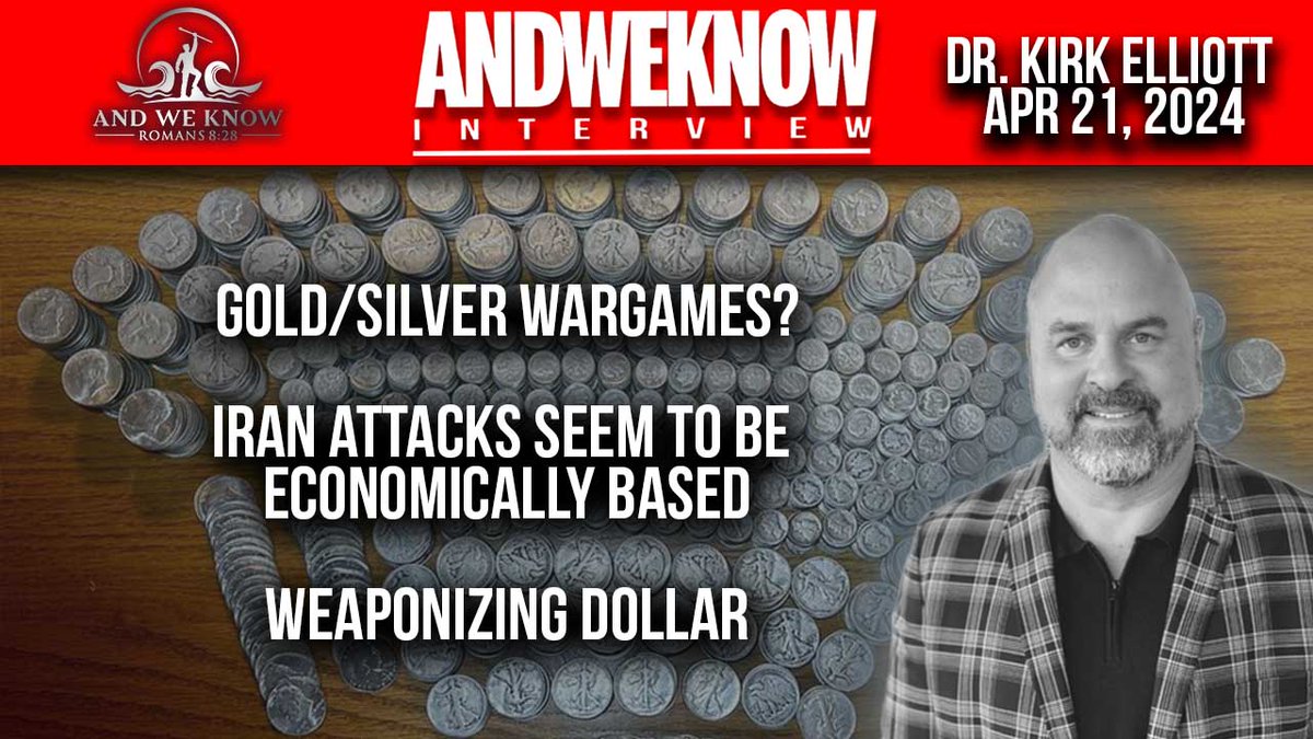 4.21.24: LT w/ Dr. Elliott: SILVER investment is key, Dollar weaponized, CHINA wants it all. Pray! Watch on Rumble: tinyurl.com/26632rf5 ➤ andweknow.com ➤ thepatriotlight.com