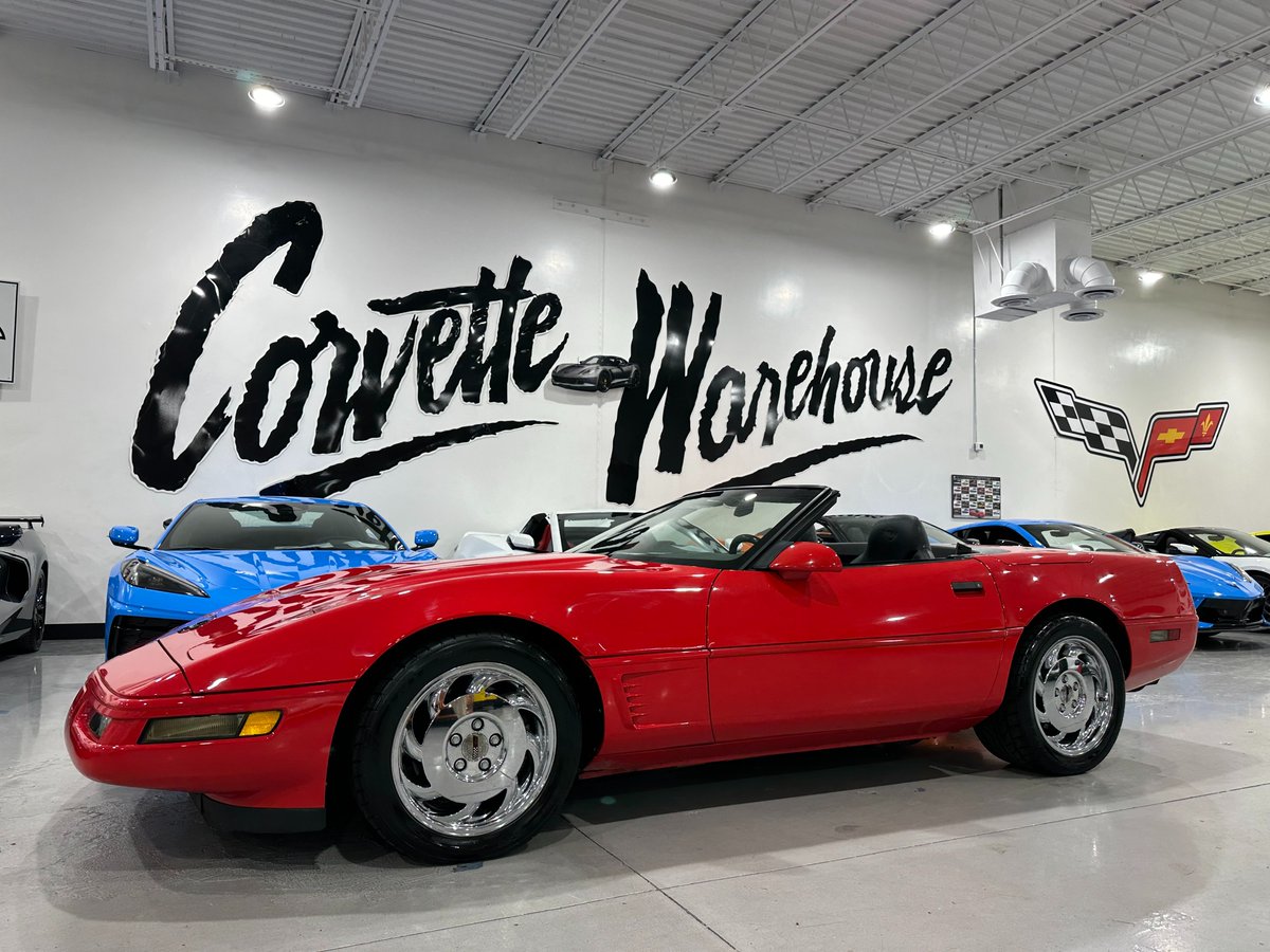 😍100% original Torch Red C4 hardtop roadster with EVERY available option.🤩

Only one-owner in immaculate showroom condition. CC2 Hardtop ($1,995 Option and only 429 made), and striking Chrome Wheels. Only 27k Miles!

#c4corvette #corvettecandy #chevycorvette #corvettepictures