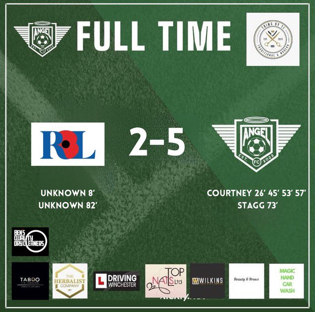 Trims By TJ & Others sponsored Angel FC in their away win this morning against RBL Tidworth Reserves. A great match played it really good spirits. Cheers for the game lads! Good result Angel #UTA #Angel #AngelFC 🟢🪽⚽️💪🏾💚