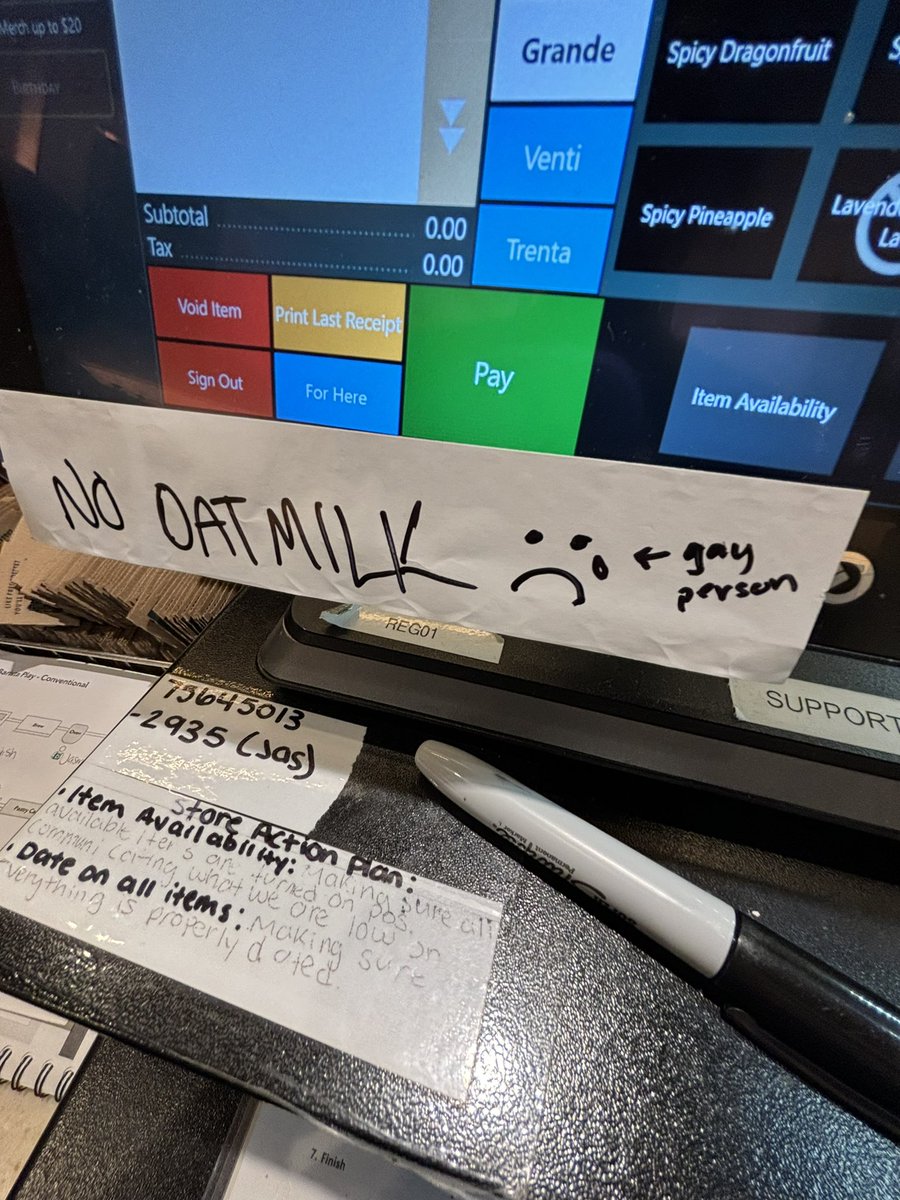 left myself a note while i take peoples orders this morning