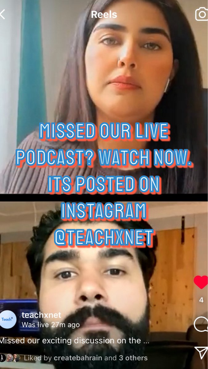 Missed our exciting discussion on the Gamification of Learning with Zara and Saad? Don’t worry, you can still catch the replay on Instagram @teachxnet

#learnthroughplay #educationinnovation 
#learn 
#exams 
#teach 
#game 
#education 
#live 
#podcast