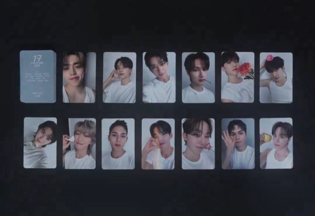 17 IS RIGHT HERE RANDOM PHOTOCARDS ARE SO PRETTY 😭
