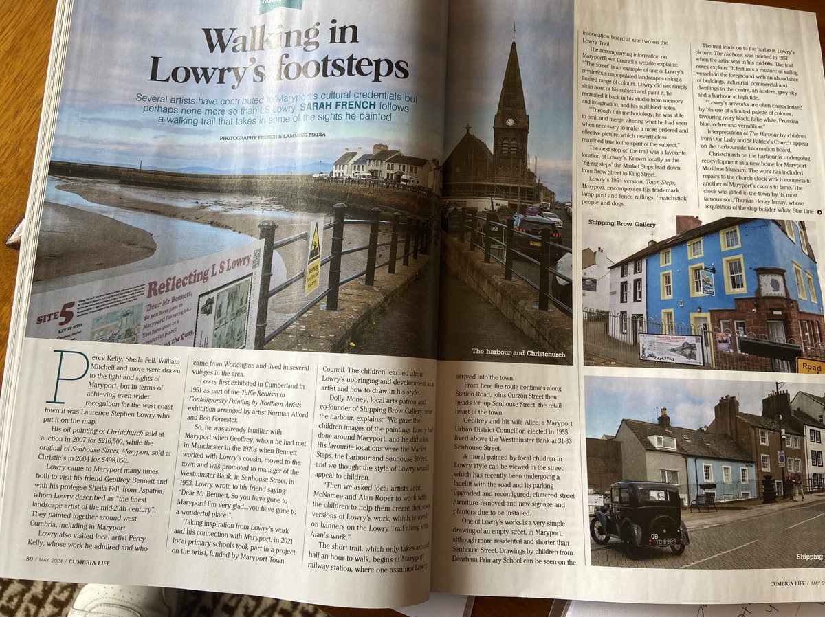 Thanks @CumbriaLife for focusing on Artyport #MaryportHarbour