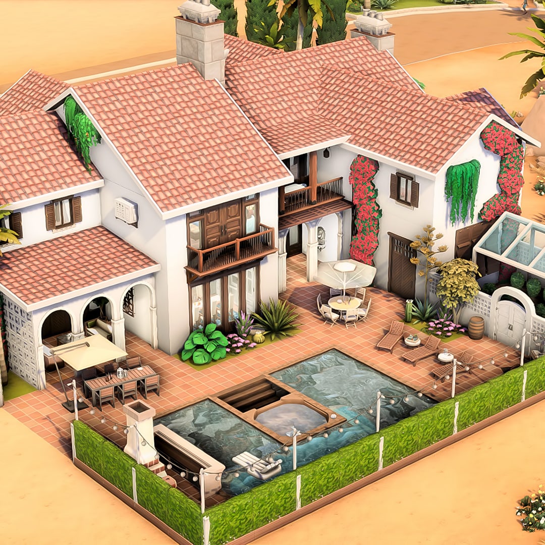 The next build for my savefile is this Mediterranean-inspired Home for Dina Caliente + her family 💛

Gallery ID: honeymaysims 
🎬 Watch speedbuild on my Youtube channel

#thesims #thesims4 #ShowUsYourBuilds #EAPartner