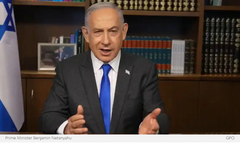 PM Netanyahu in a pre-Passover address: 'Hamas hardens its heart and refuses to let our people go, and therefore, we will send it additional and painful plagues - and it will happen soon.'