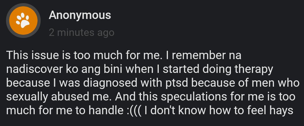 banter_po's tweet photo. TW // sexual abuse

this is why GENUINE advocacies are important,,, thank you anon for being willing to share about this https://t.co/8mV8Uz96Y5