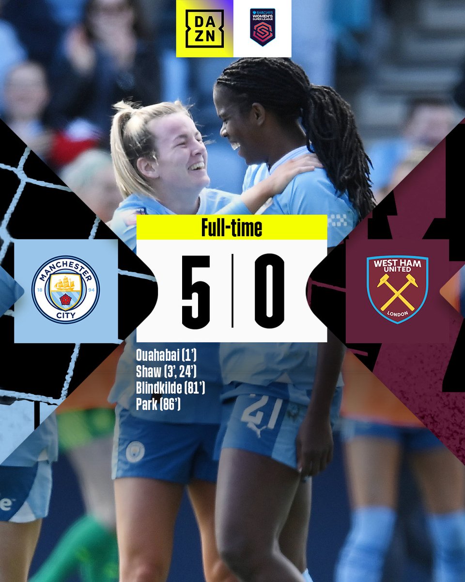 🔵 City are top of the league again! #BarclaysWSL #NewDealforWomensFootball