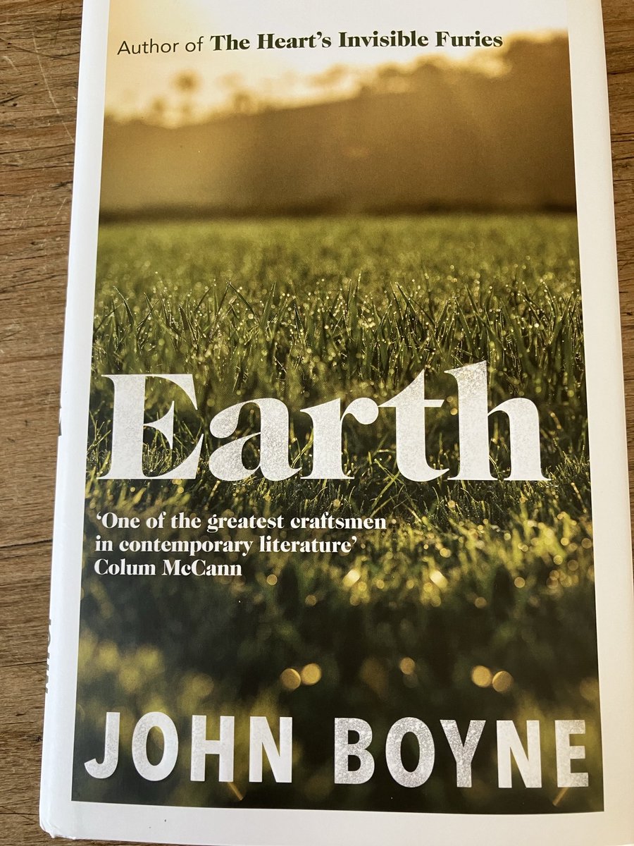 Have made a concerted effort to do some weeding so now it’s reward time. Another Irish book, Earth by ⁦@BooksBoyne67271⁩, following on from Water which was superb. Really looking forward to this.