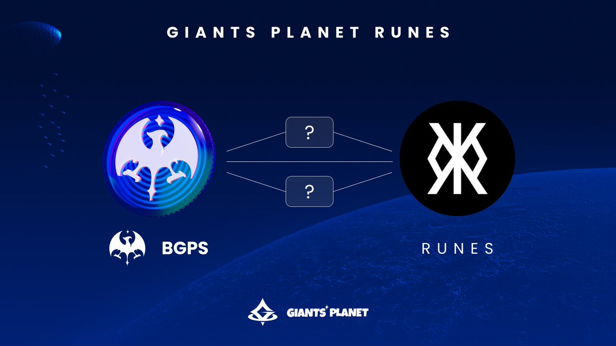 You are early 👀🌏 GIANTSPLANETRUNE: your key to unlocking the full potential of the Giants Planet ecosystem! This limited-edition Runes token will bring you to the future with Giants Planet 🚀 (1/4)