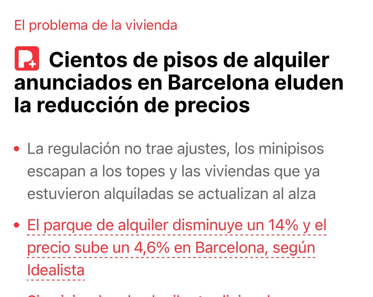 Catalunya té les eines per penalitzar qui lloga pisos per un preu superior al de l’índex de preus, però el Govern d’ERC no les està posant en ús. Quan parlem de posar l’habitatge al cor del pròxim Govern, ens referim a evitar situacions com aquestes 👇 elperiodico.com/es/barcelona/2…