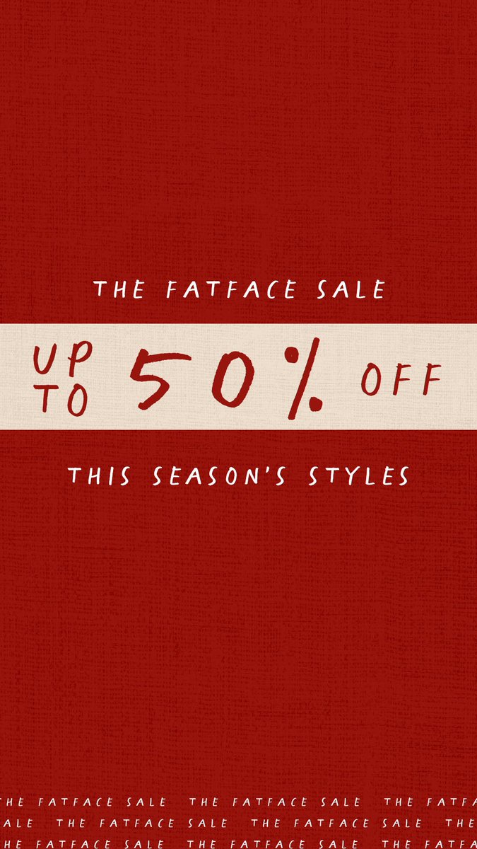 #Sale starts tomorrow at @FatFace 🛍️ 

#haywardsheath #sussex