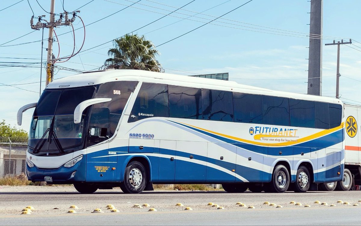 futuranetdotcom's tweet photo. Feliz Domingo!

Una de las unidades de Futura Net portando el diseño de la linea, captado en su camino a Estados Unidos.

Futura Net 
Scania - Marcopolo MP135MX
Gómez Palacio, Durango
Gracias @topbusmx por la captura 📸

#autobuses #autobus #durango #mexico #zacatecas #FuturaNet https://t.co/izcSGT8hUP