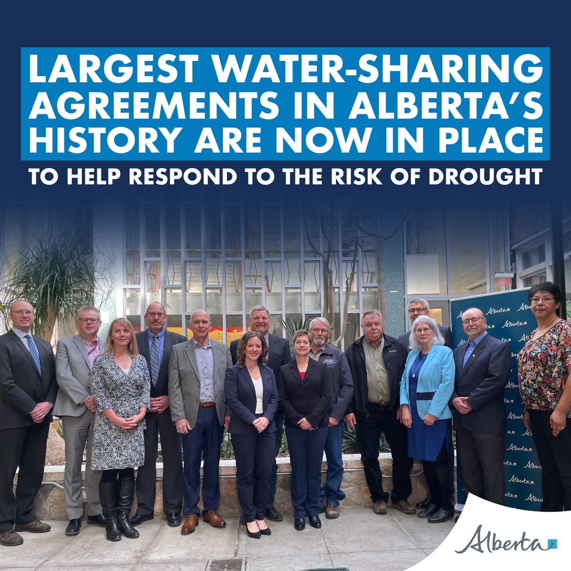 🚰Alberta's major water users are leading the way! 38 parties signed historic water-sharing agreements to manage limited supplies in the South Saskatchewan River Basin. 💧#WaterConservation #DroughtPreparedness

If severe #drought hits this summer, these voluntary agreements