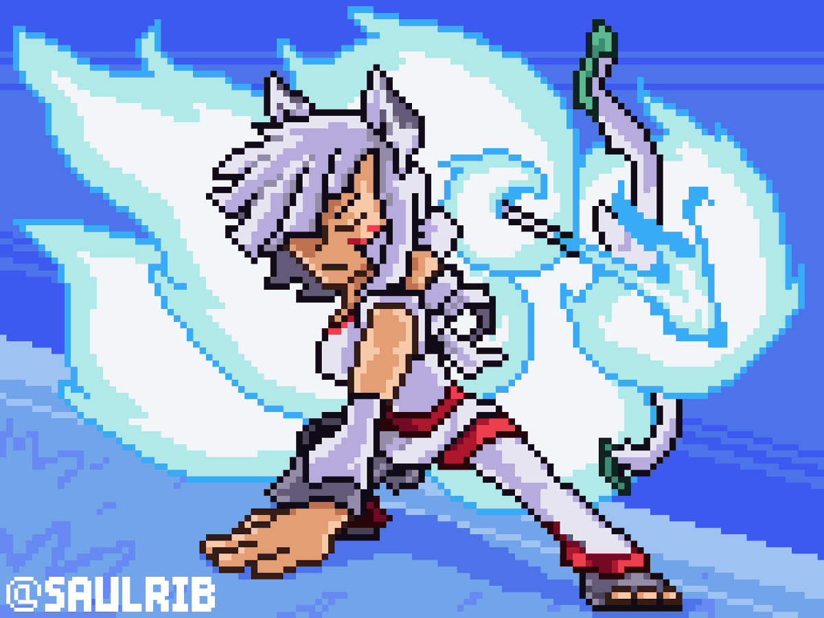 Yumiko 💙
My Redraw for #BHREDRAW

#brawlhallaart #pixelart