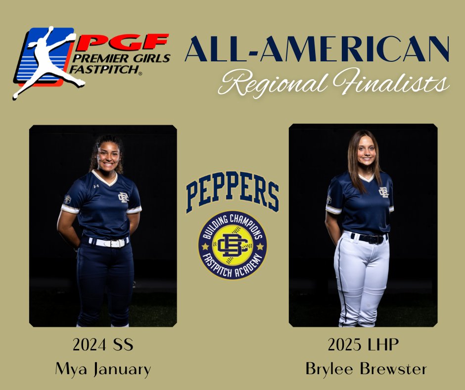 BCPeppers-Wallace (@bcpepperswall) on Twitter photo Congrats to our <a href="/PGFnetwork/">PGF</a> All-American finalist! These homegrown products have been successful on and off the field and will impact their future programs!
#BCPeppers
<a href="/UCASoftball/">UCA Softball</a>
<a href="/OmahaSB/">Omaha Softball</a>
<a href="/Whscatswarsaw/">Warsaw Athletics</a>
<a href="/SHHS_Broncos/">Spring Hill High</a>
<a href="/CatchItKansas/">Catch It Kansas</a> Congrats to our <a href="/PGFnetwork/">PGF</a> All-American finalist! These homegrown products have been successful on and off the field and will impact their future programs!
#BCPeppers
<a href="/UCASoftball/">UCA Softball</a>
<a href="/OmahaSB/">Omaha Softball</a>
<a href="/Whscatswarsaw/">Warsaw Athletics</a>
<a href="/SHHS_Broncos/">Spring Hill High</a>
<a href="/CatchItKansas/">Catch It Kansas</a>