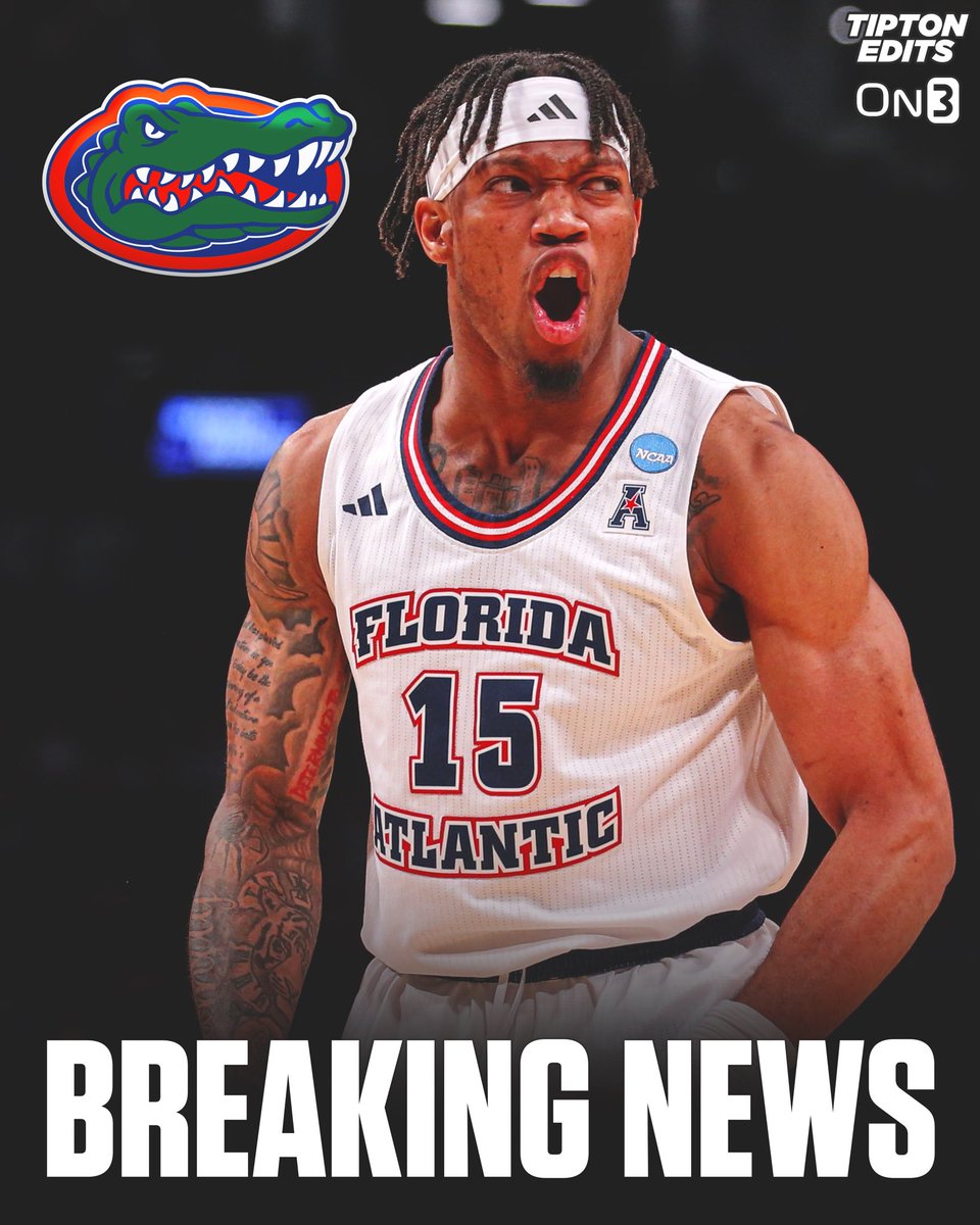 NEWS: Florida Atlantic transfer guard Alijah Martin has committed to Florida, @On3sports has learned. The 6-2 junior averaged 13.1 points and 5.9 rebounds per game this season. on3.com/college/florid…