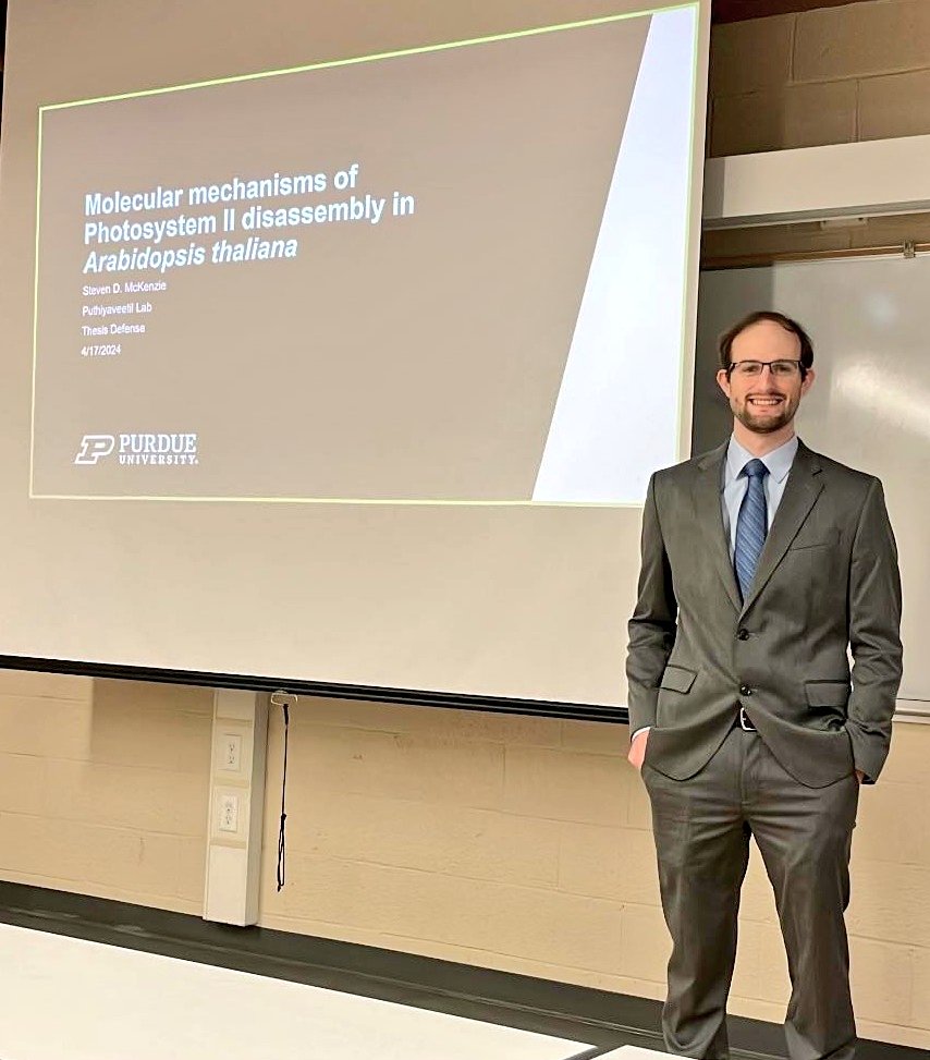 Proud to announce that I defended my thesis this past week. A HUGE thanks to all of those who have helped me to accomplish this milestone in my life! Boiler up! <a href="/PurdueBiochem/">Purdue Biochemistry</a> <a href="/PurdueCPB/">Purdue Center for Plant Biology</a>