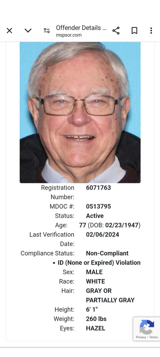 Former priest predator, Robert DeLand, is currently a Non-Compliant sex offender. Why is he still on the street? Why haven't local police picked him up? He only served 2 years for sexually assaulting a 17 year old. Michigan residents are tired of short sentences. @MIAttyGen