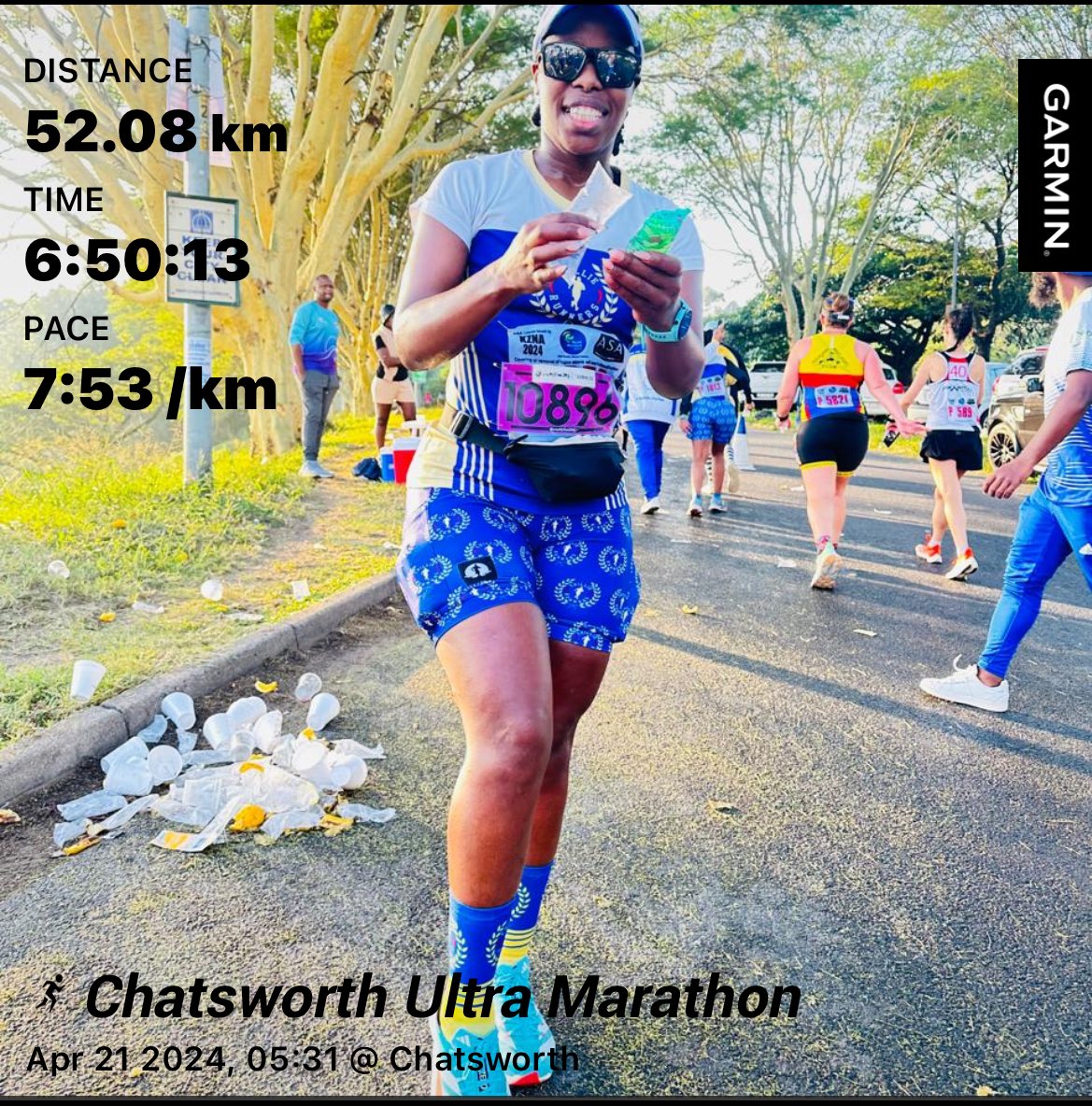 Chatsworth ultra marathon conquered 

 #IPaintedMyRun @PaintFunRace #HomeOfRunning @TotalsportsSA #ichoose2bactive #RunningWithTumiSole