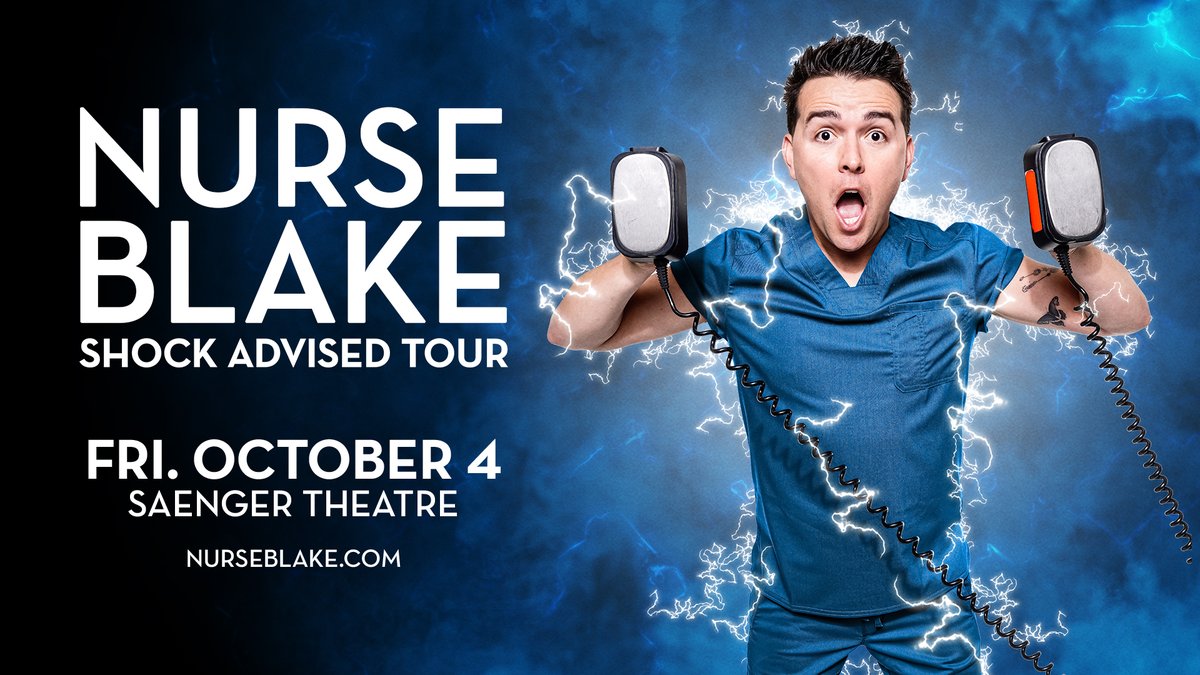 Grab your spot now for the hilarious Nurse Blake! Seats available now at the box office or bit.ly/blake24 

#MobileAlabama #MobileAL #MobileCounty #BaldwinCounty #GulfCoast #Pensacola #Biloxi