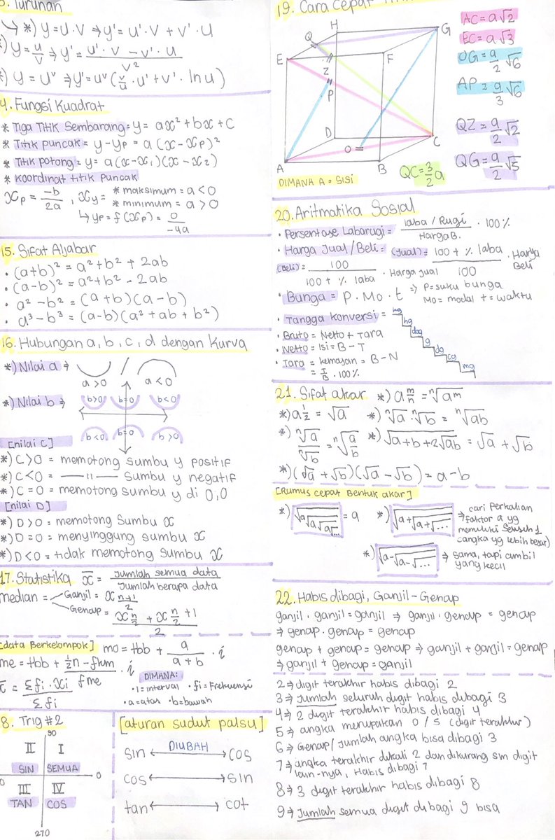 niavedr's tweet photo. pk/pm cheatsheet!＾☆♪
=> kumpulan catatan wangsit, twitter, dan sticky notes untuk dibawa sebelum to/utbk nanti! https://t.co/3pf5ApoNBa