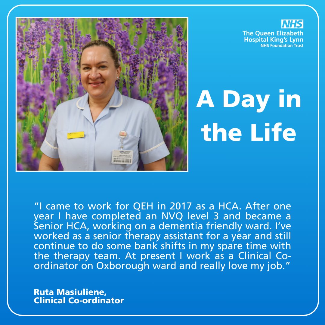 On Sat 27 April #TeamQEH is holding an NHS Careers Clinic at the Job Centre Plus. Ruta Masiuliene, Clinical Coordinator said: “QEH is an amazing place to work as people here are caring, loving and understanding.” Attend 10am to 3pm and find out more here: ow.ly/JkHy50RcY6m