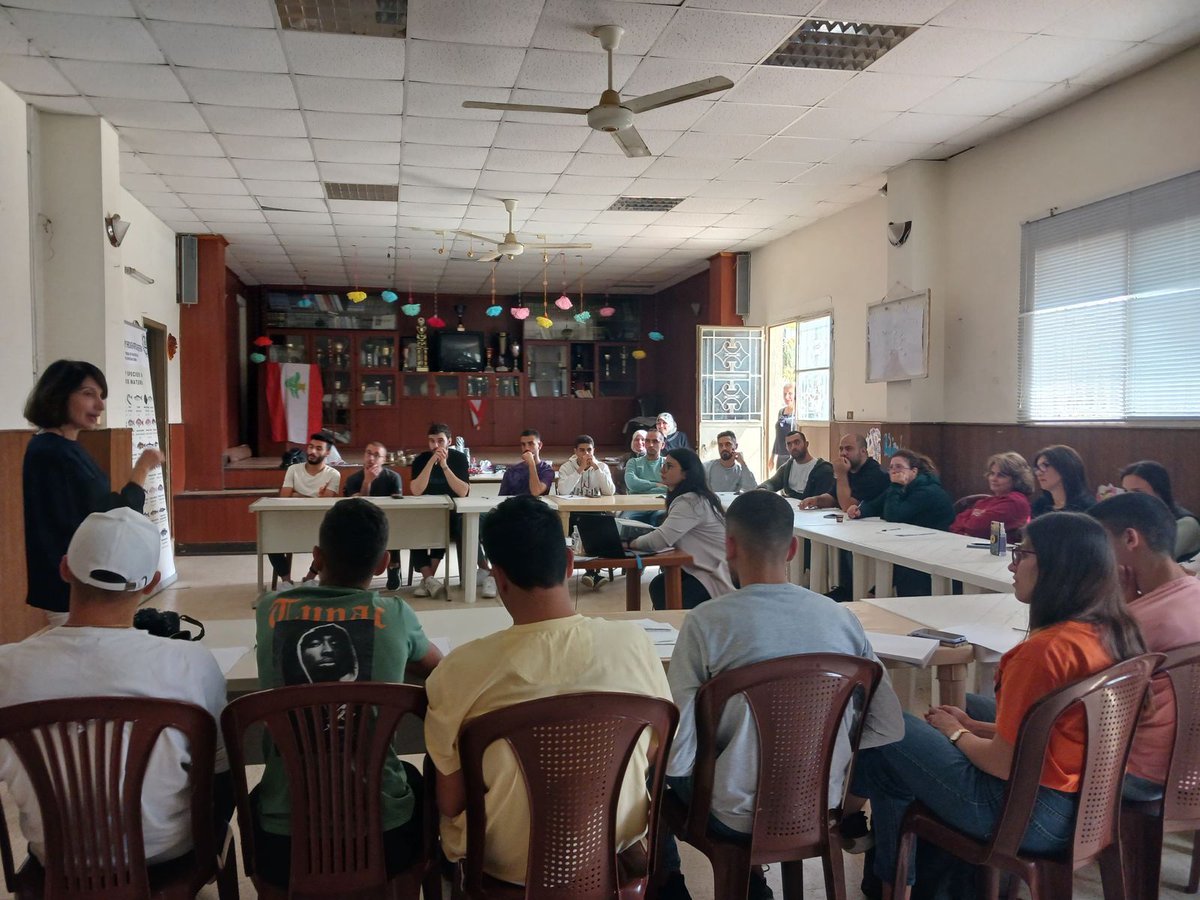 FONLebanon's tweet photo. From our recent theoretical training in Aanout https://t.co/aoPa6LIt5F https://t.co/n7dBRJ5aPZ