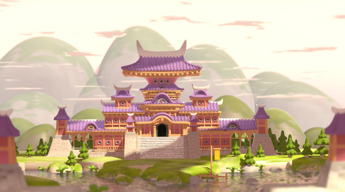 KickSteffi's tweet photo. WIP scene I'm currently working on (made in Blender, Evee). Going to add a boat and some other decorations then export to Unity and make walkable:)

#blender #3DCG #3D #3dart #3dmodeling #backgrounddesign #setdesign #unity #3dillustration #conceptart #asianarchitecture #fantasy https://t.co/5gJAoCCIZR