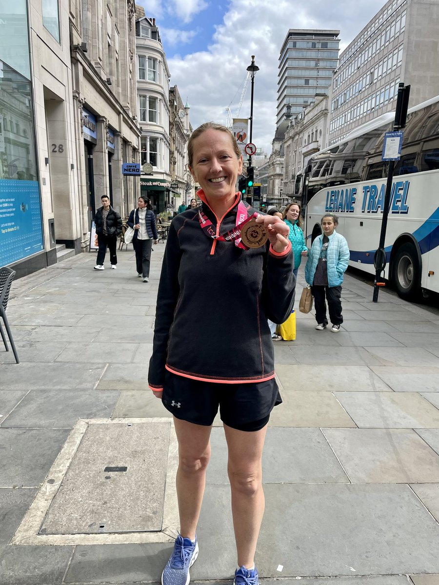 London Marathon 2024 ✅ and £700 raised for @VelindreCC 🥰 @JamieeGittins @jadegittins @LondonMarathon link still live if you’d still like to donate: justgiving.com/page/jude-russ…