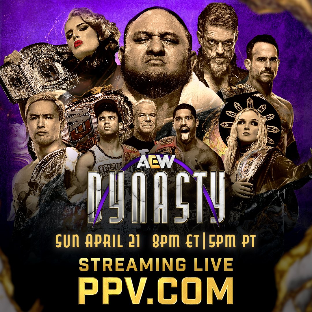 #AEWDynasty is TONIGHT at 8PM ET! Join Evil Uno and Nyla Rose for an exclusive chat experience on PPV.COM