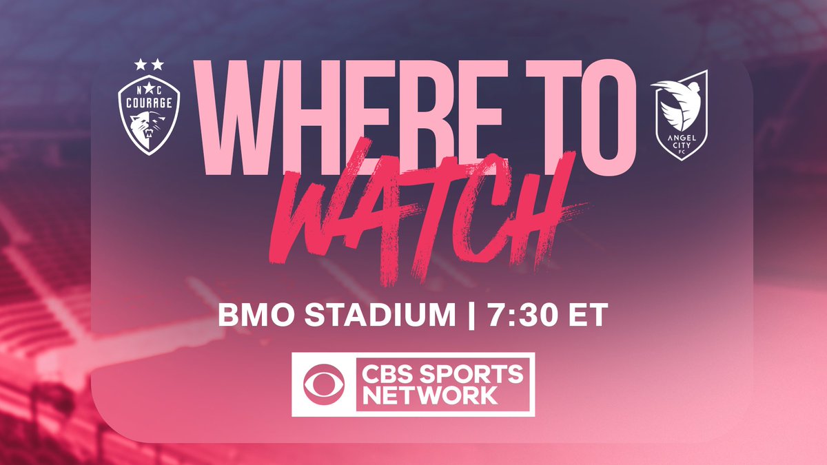 Find us on CBS Sports Network at 7:30pm ET 📺 International viewers can still watch on NWSL+❗️