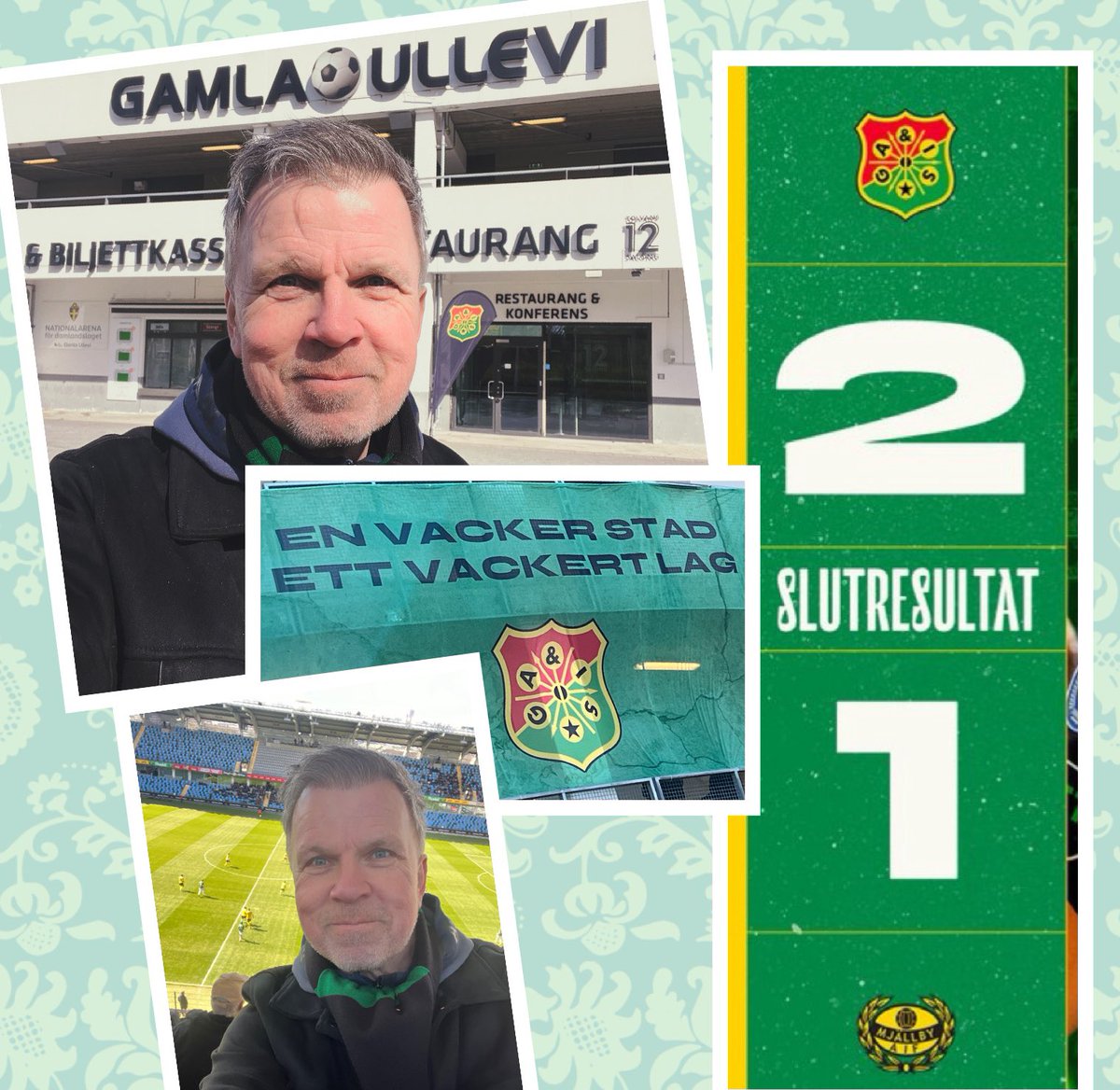 Mer nostalgikänslor denna helg. I Göteborg en kort sväng och tar chansen att gå på Gamla Ullevi där jag som pojklagsspelare började spela fotboll i Gais och hade omklädningsrum på ”gamla” Gamla Ullevi. Idag seger mot Mjällby och viktiga tre poäng. @GAIS_SE