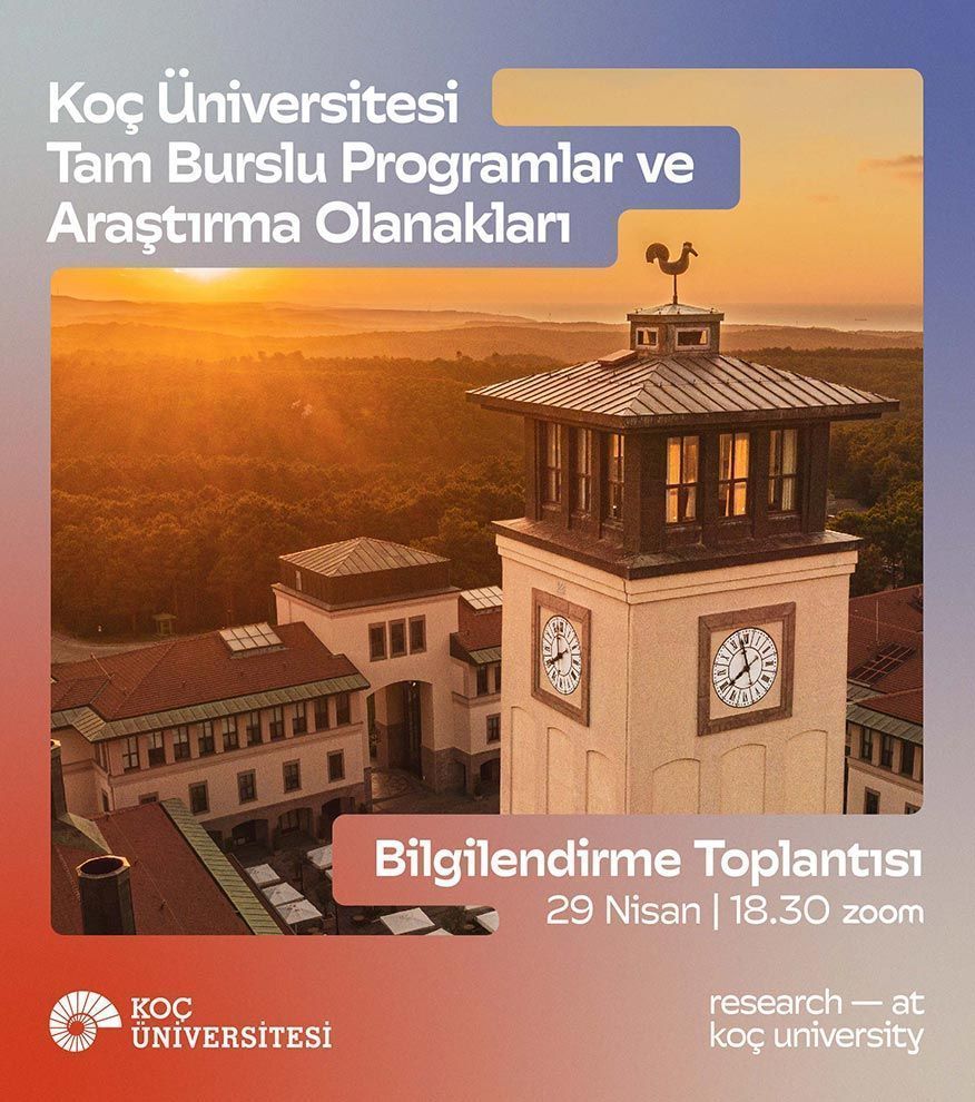 Excited to explore the enriching educational journey, scholarship options, and research prospects within our thesis-based Master's and PhD programs at Koç University? Don't miss out! Grab the registration link for our upcoming online seminar below
👇👇👇👇
webforms.ku.edu.tr/koc-university…
