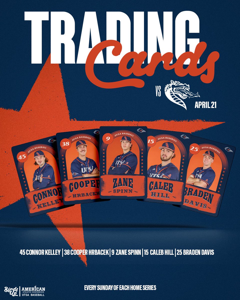 Pick up these five trading cards when you get to the game and stick around for our postgame autograph session! 🤙 #BirdsUp 🤙 | #LetsGo210