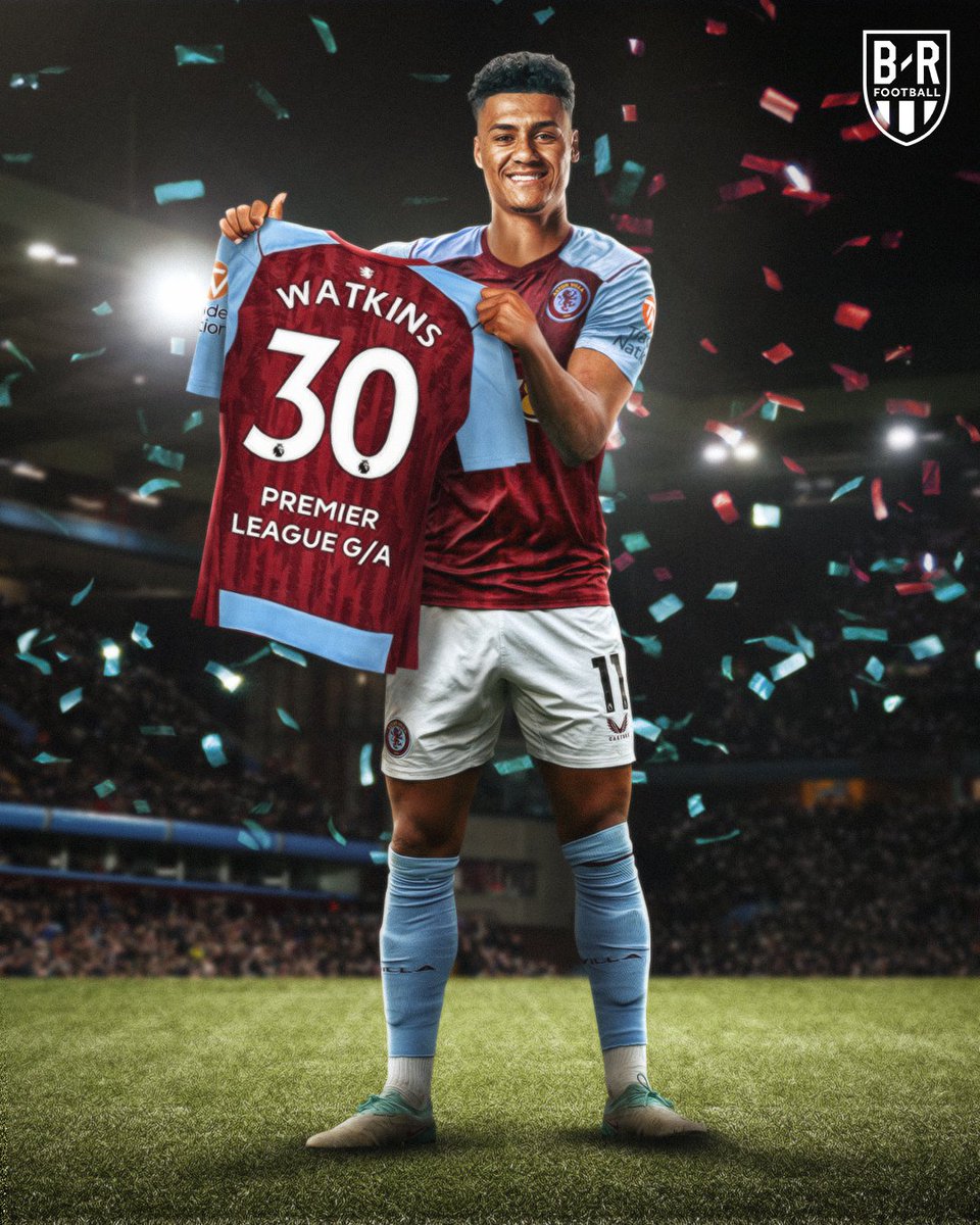 brfootball's tweet photo. 19 goals 
12 assists

Two assists vs. Bournemouth and Ollie Watkins is the first player to reach 30+ G/A in the Premier League this season 🌟 https://t.co/HilFQnln6D