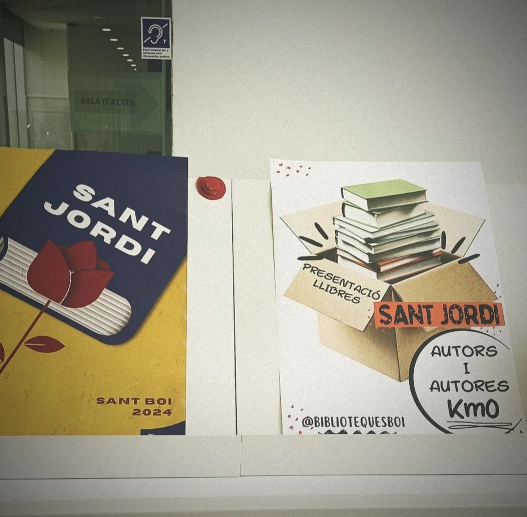 bibliotequeSBOI's tweet photo. Ja estem preparant SANT JORDI 🌹🐉
A l'Aparador de la #biblioJRB us donem a conèixer autors locals que presenten llibre i signen el dia de Sant Jordi a la carpa de l' @ajsantboi i també els llibres guanyadors del #PremisDelta
#agendaSB #culturaSB #SantJordi24 #SantBoi #llibres https://t.co/HHQoiL8Tig