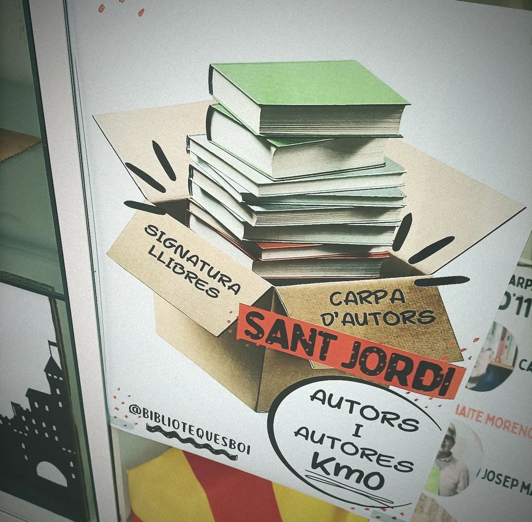 bibliotequeSBOI's tweet photo. Ja estem preparant SANT JORDI 🌹🐉
A l'Aparador de la #biblioJRB us donem a conèixer autors locals que presenten llibre i signen el dia de Sant Jordi a la carpa de l' @ajsantboi i també els llibres guanyadors del #PremisDelta
#agendaSB #culturaSB #SantJordi24 #SantBoi #llibres https://t.co/HHQoiL8Tig