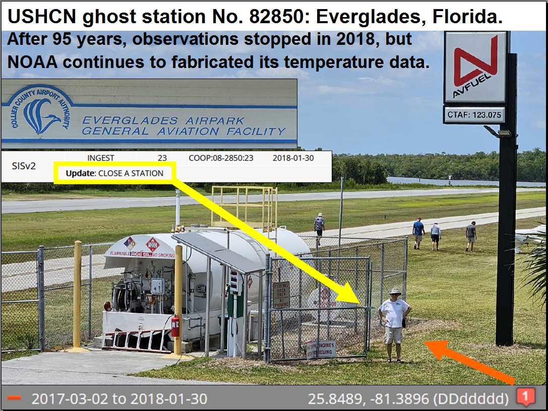 Three days ago I went to visit a NOAA climatological observation station -- and found another Ghost Station -- which if present, would have failed location requirements.