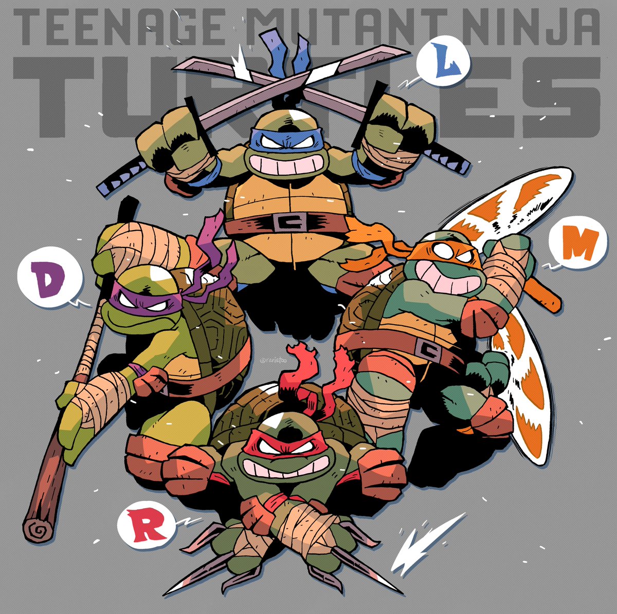 ミュータントタートルズの皆様 / Turtle Power🐢💪 #TMNT