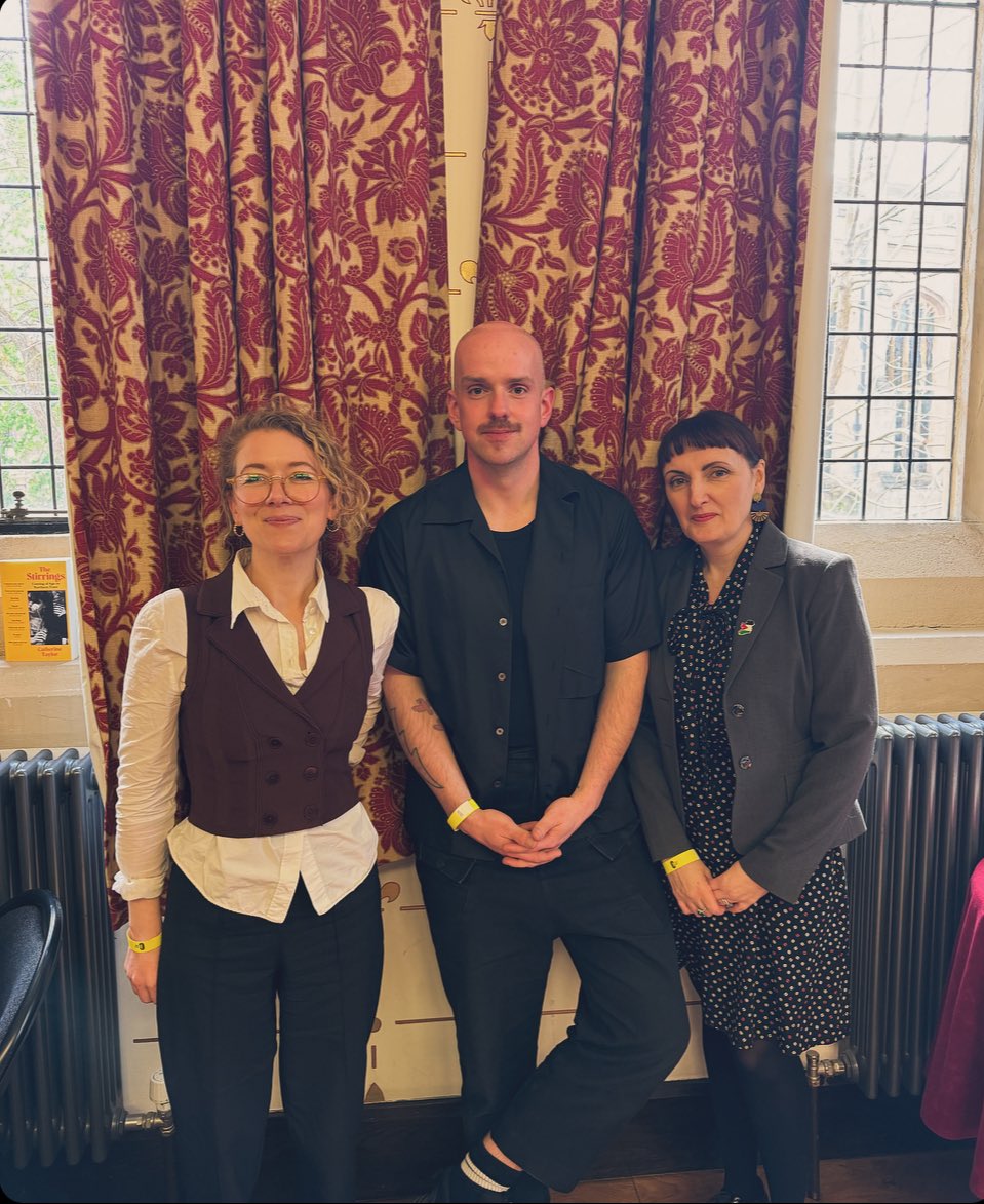 three debut novelists📚what a thrill to be in Cambridge to chat with Holly Pester and @sineadgleeson this afternoon at @camlitfest