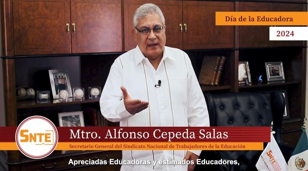 SNTE56Veracruz's tweet photo. #UnoSomosTodos
#TodosSomosUno
Al felicitar a las y los educadores en su día, el Srio. Gral. del #SNTE Mtro. Alfonso Cepeda Salas reconoció  su vocación y consideró fundamental que cuenten con mejores condiciones laborales, porque ¡se lo han ganado a pulso!
https://t.co/lOB4G0KtIi https://t.co/zubtHL8g8H