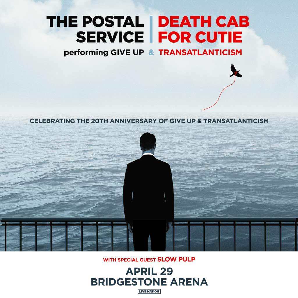 We’ve got your chance to win tickets to see @dcfc & @PostalService with special guest @slowpulpband at @BrdgstoneArena on April 29! Enter here: wnxp.org/death-cab-for-…